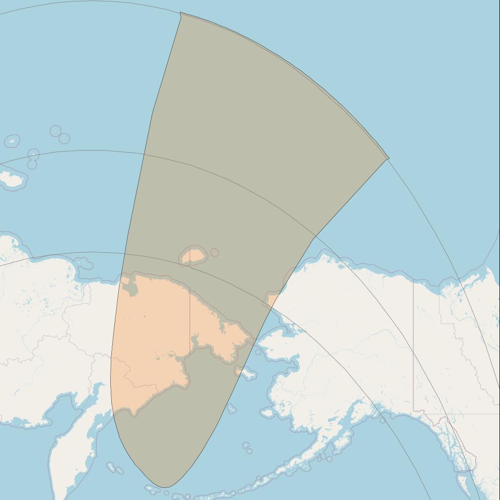 Chinasat 19 at 163&deg; E downlink Ka-band B157 User Spot beam coverage map