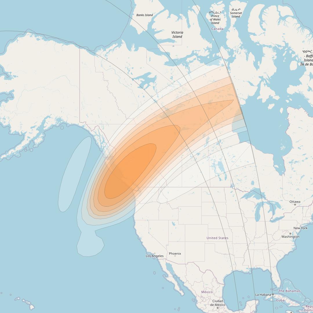 Arcturus at 19&deg; W downlink Ka-band User Spot CFTF beam coverage map