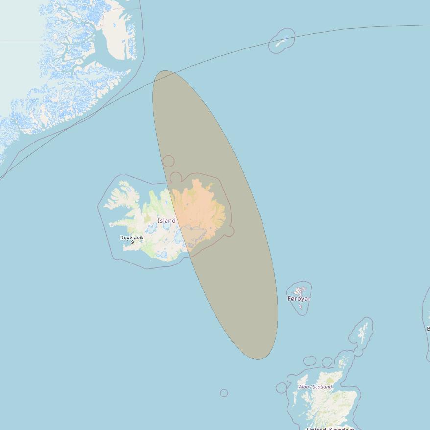 Eutelsat Konnect VHTS at 3&deg; E downlink Ka-band S004 User Spot beam coverage map