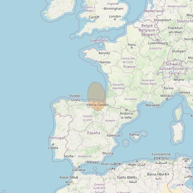 Eutelsat Konnect VHTS at 3&deg; E downlink Ka-band S087 User Spot beam coverage map