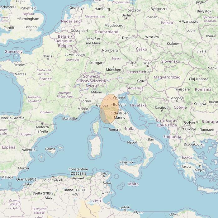 Eutelsat Konnect VHTS at 3&deg; E downlink Ka-band S093 User Spot beam coverage map
