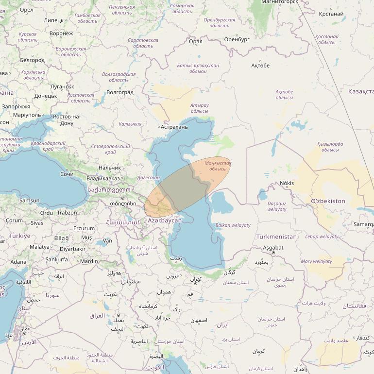 Eutelsat Konnect VHTS at 3&deg; E downlink Ka-band S143 Spot beam coverage map