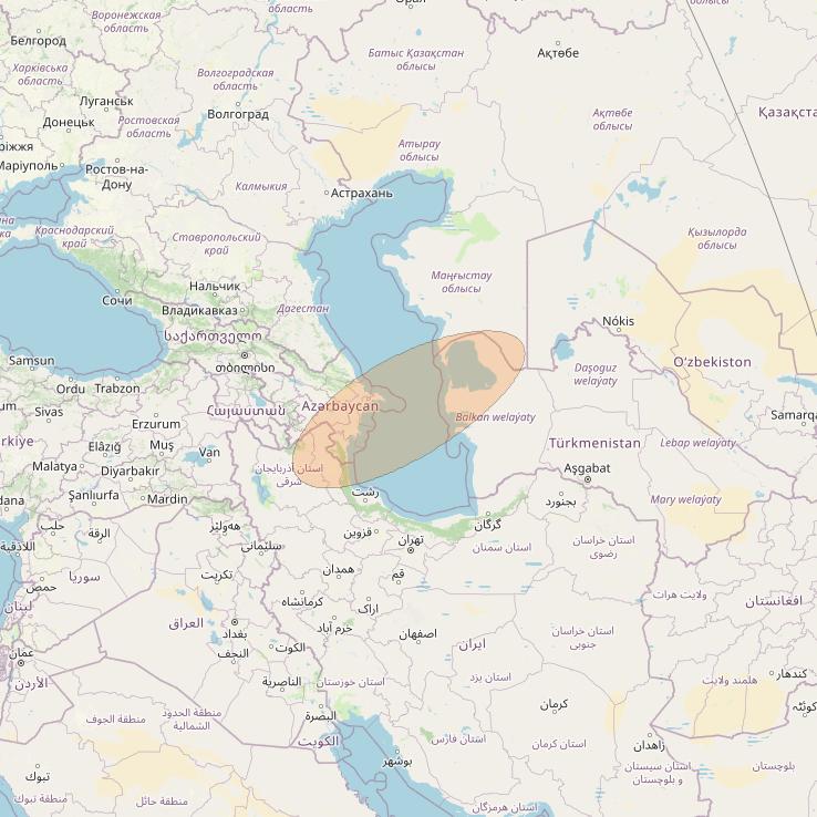 Eutelsat Konnect VHTS at 3&deg; E downlink Ka-band S167 Spot beam coverage map