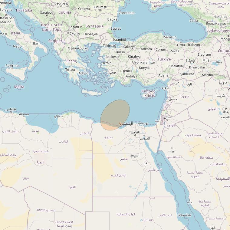 Eutelsat Konnect VHTS at 3&deg; E downlink Ka-band S199 User Spot beam coverage map