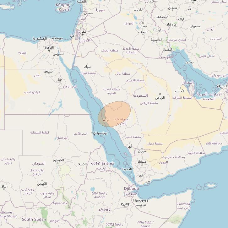 Eutelsat Konnect VHTS at 3&deg; E downlink Ka-band S227 User Spot beam coverage map