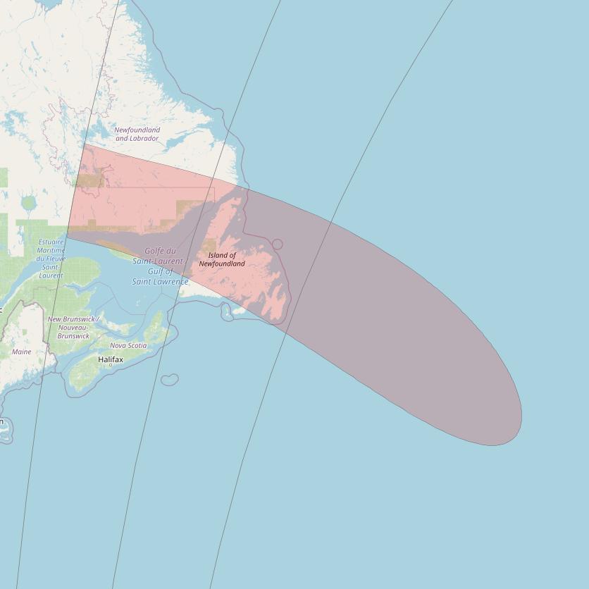 Eutelsat 10B at 10&deg; E downlink Ku-band S068 User Spot beam coverage map