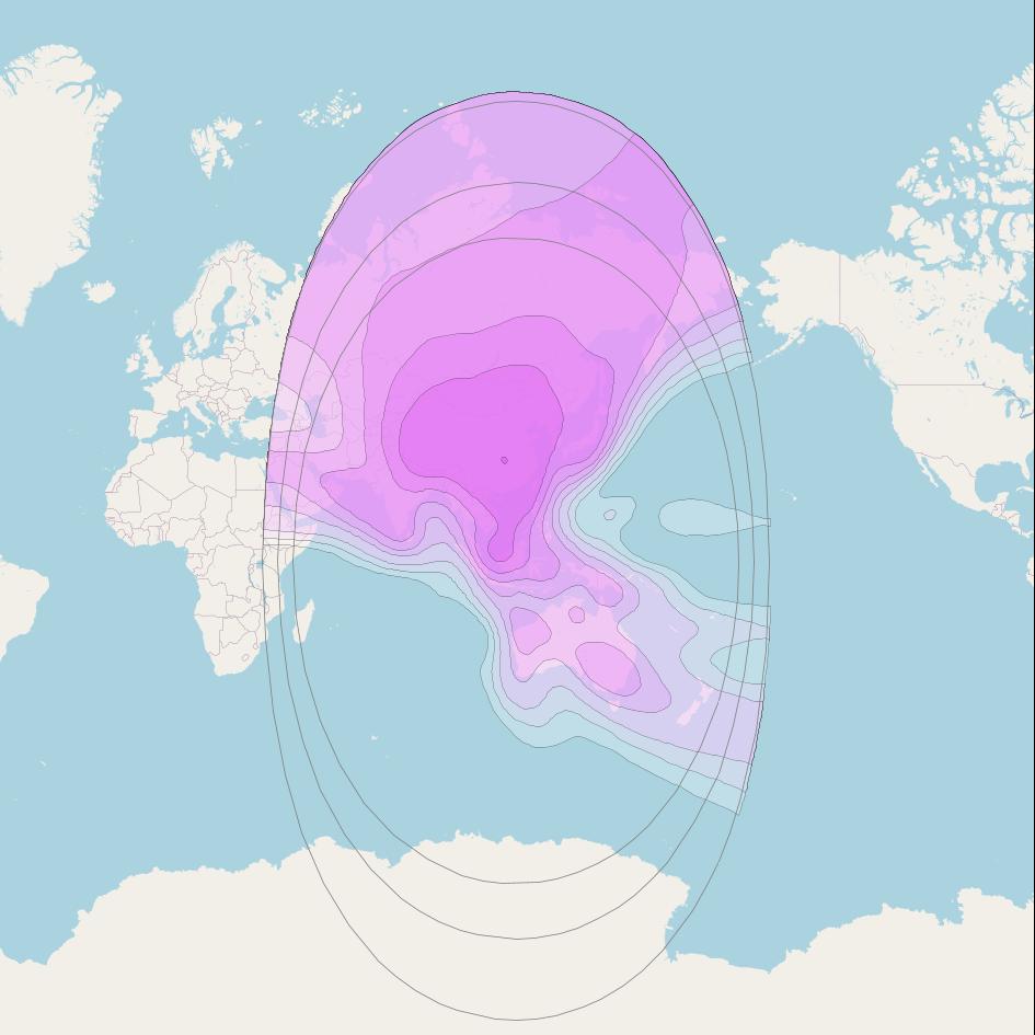 ChinaSat 6B at 116° E downlink C-band China beam coverage map