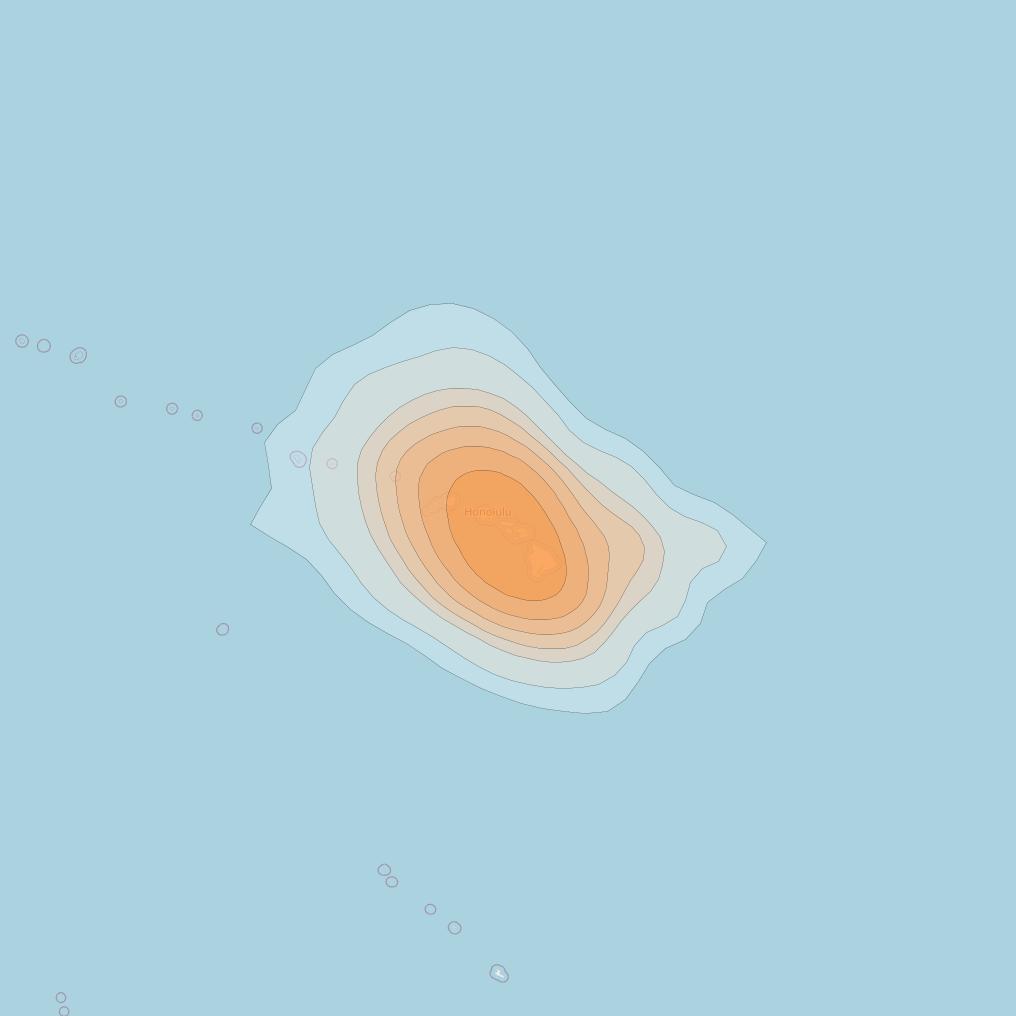 ViaSat 1 at 115° W downlink Ka-band Gateway G1DR beam coverage map