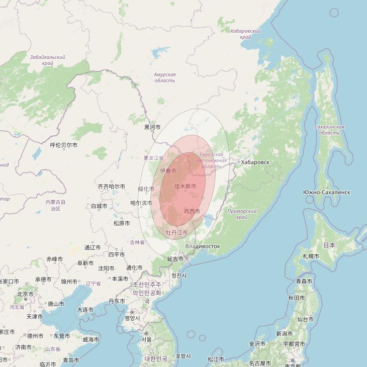 Thaicom 4 at 119° E downlink Ku-band Spot 302 beam coverage map