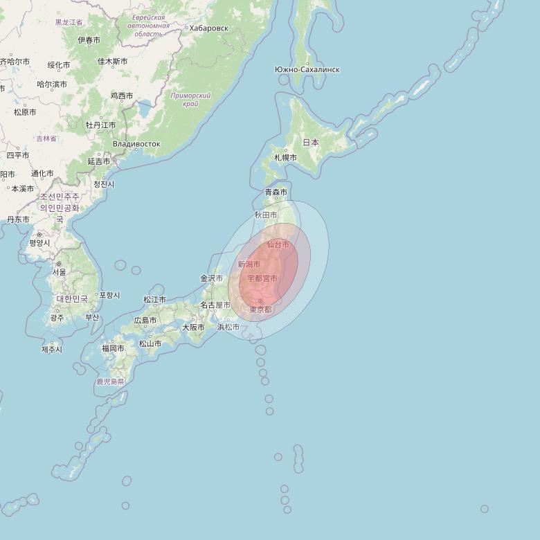 Thaicom 4 at 119° E downlink Ku-band Spot 402 beam coverage map