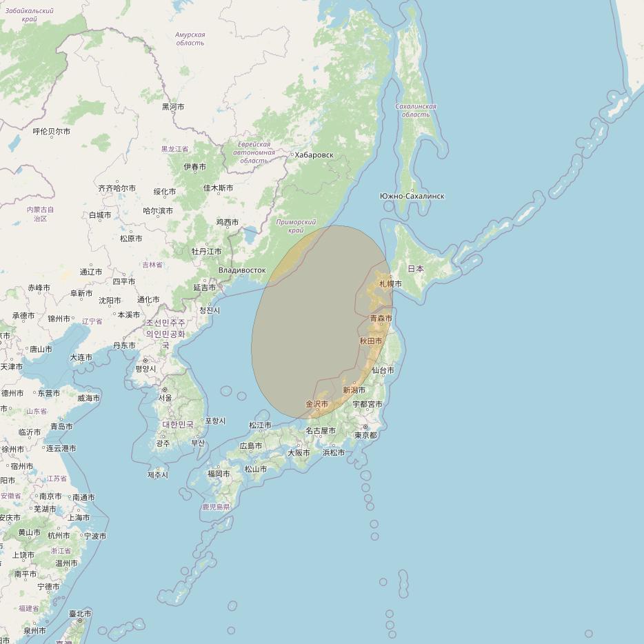 Chinasat 26 at 125&deg; E downlink Ka-band B049 User Spot beam coverage map