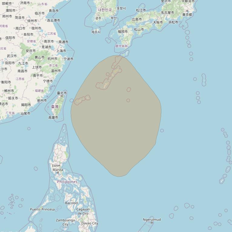 Chinasat 26 at 125&deg; E downlink Ka-band B194 User Spot beam coverage map