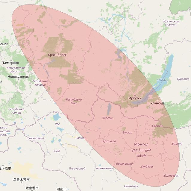 APSTAR 6D at 134° E downlink Ku-band S31 User Spot beam coverage map