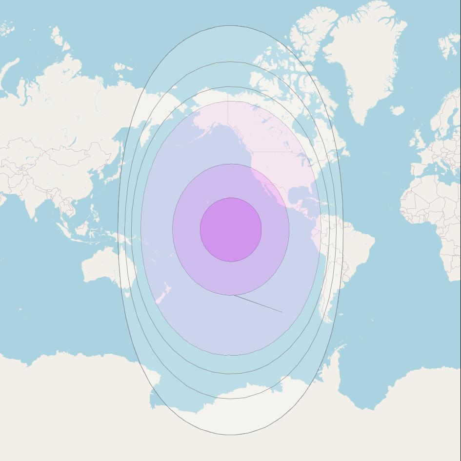 SES 22 at 139&deg; W downlink C-band Global beam coverage map