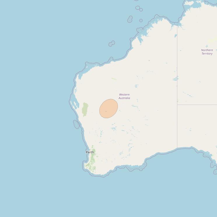 NBN-Co 1A at 140° E downlink Ka-band 60 narrow spot beam coverage map