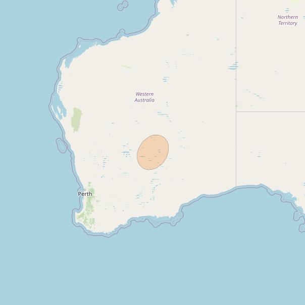 NBN-Co 1A at 140° E downlink Ka-band 65 narrow spot beam coverage map