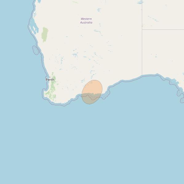 NBN-Co 1A at 140° E downlink Ka-band 70 narrow spot beam coverage map