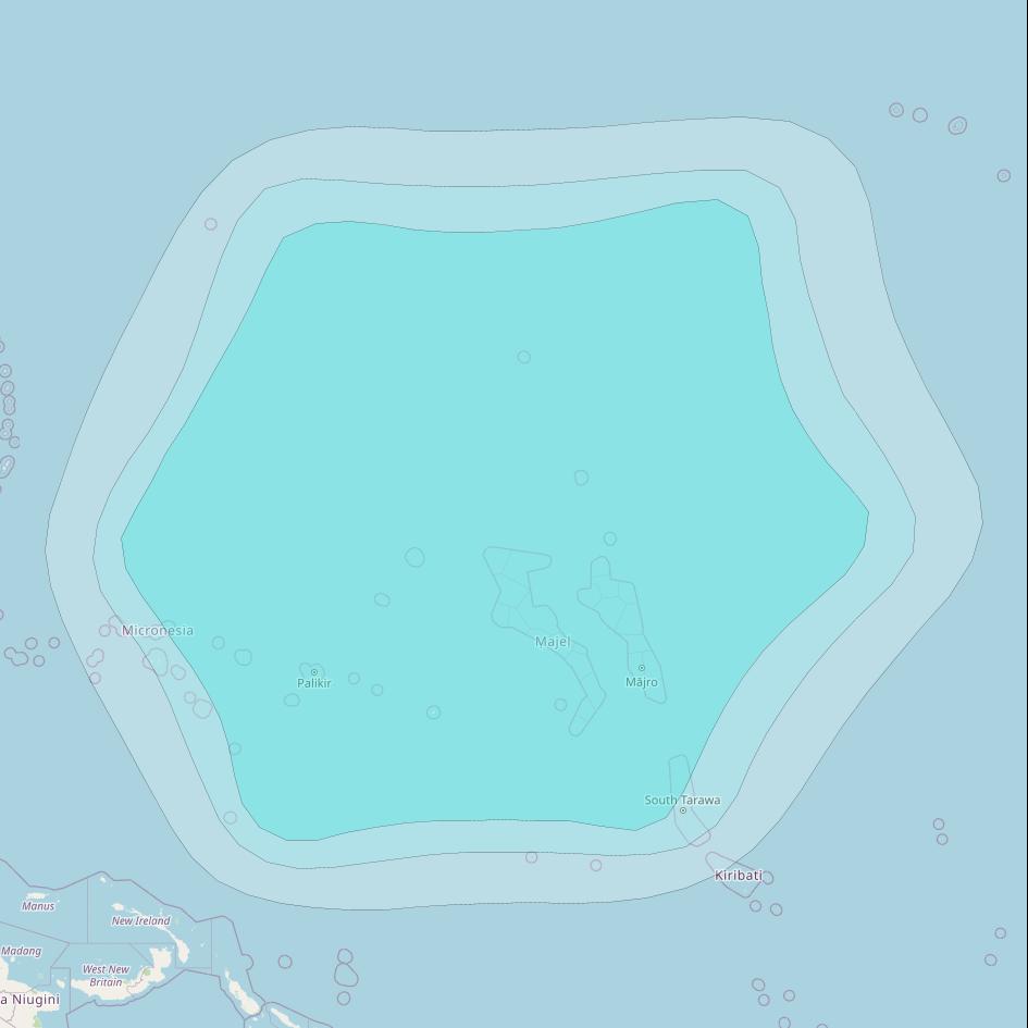 Inmarsat-4F2 at 143&deg; E downlink L-band F2R006 Regional Spot beam coverage map
