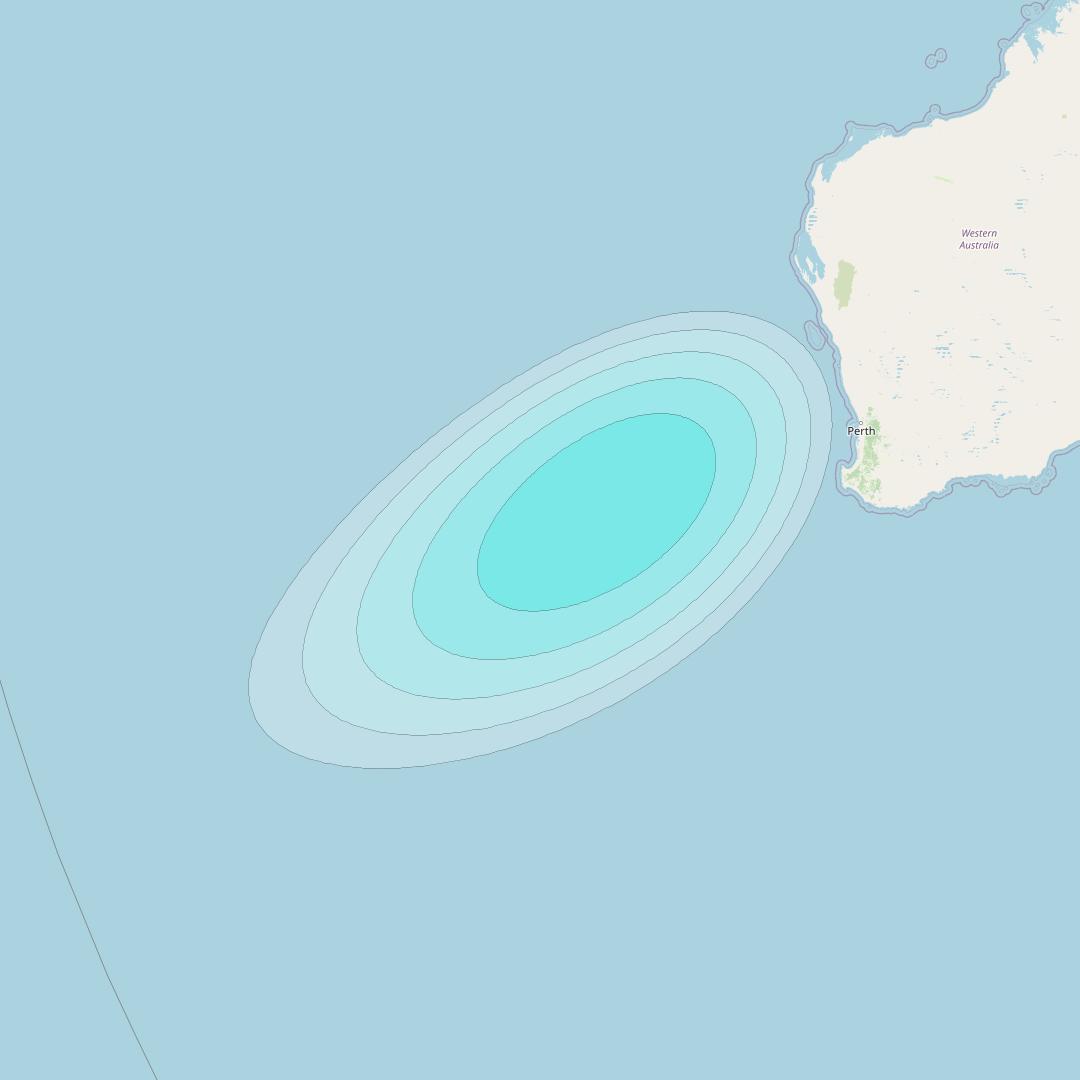 Inmarsat-4F2 at 143&deg; E downlink L-band F2S030 User Spot beam coverage map