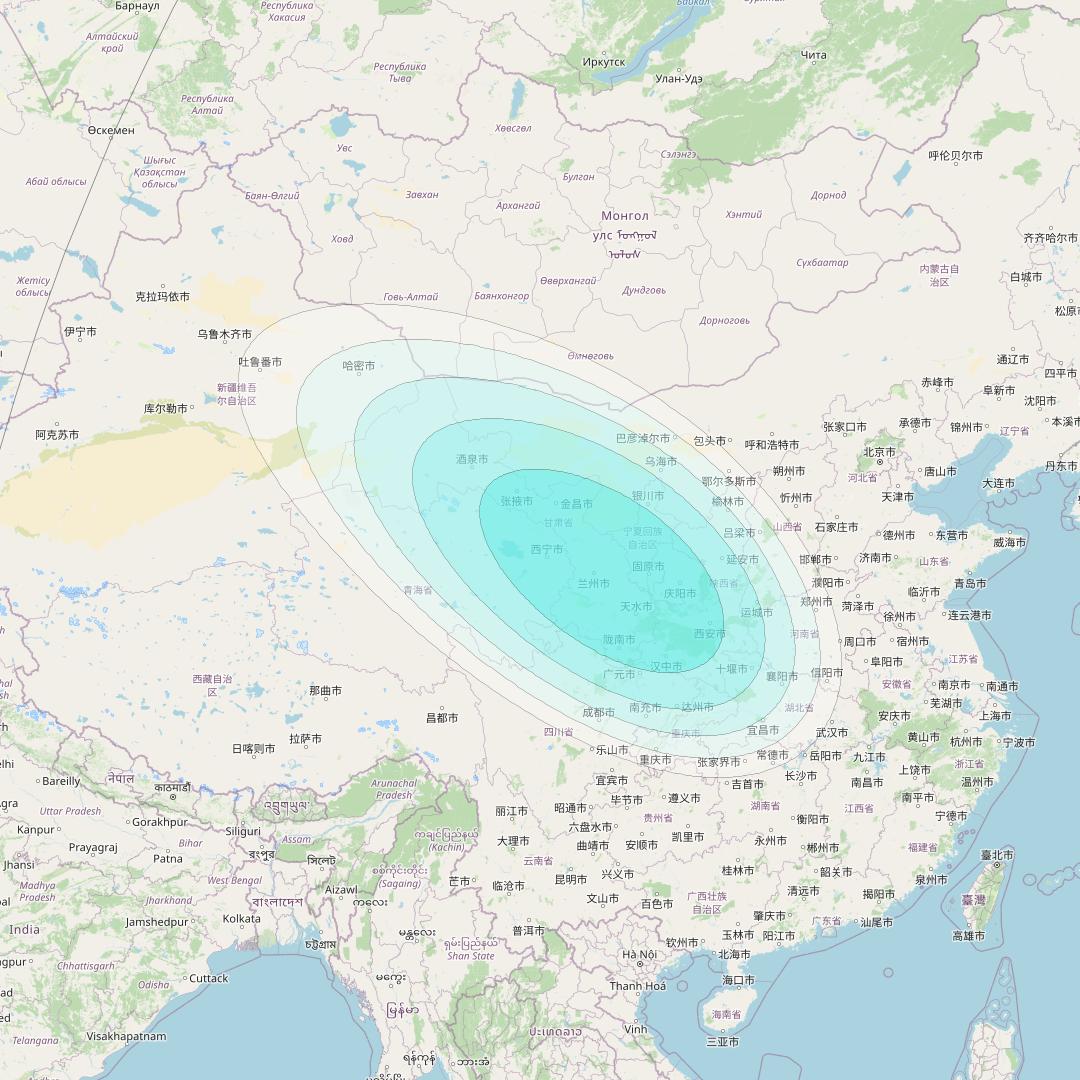 Inmarsat-4F2 at 143&deg; E downlink L-band F2S039 User Spot beam coverage map