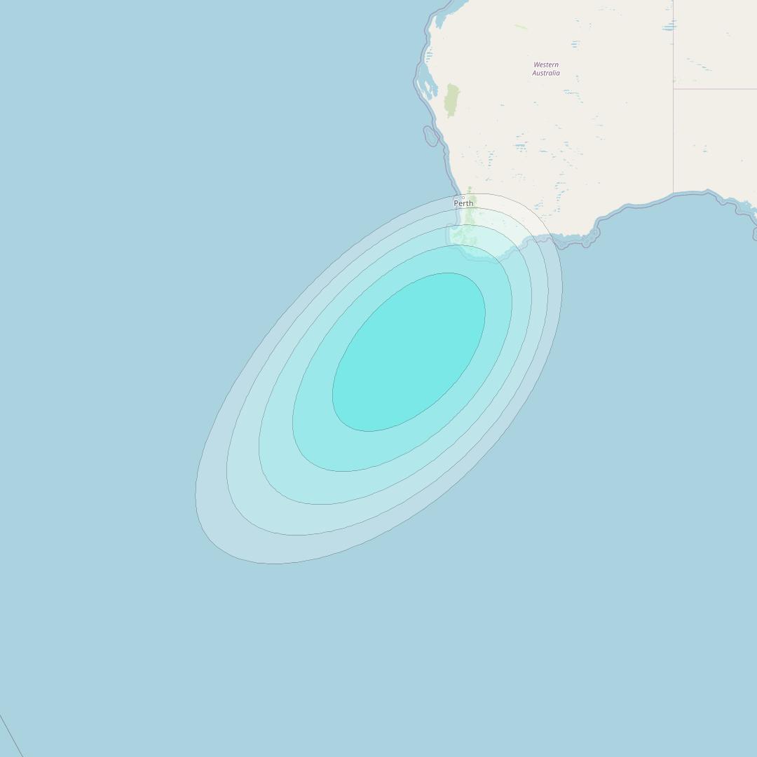 Inmarsat-4F2 at 143&deg; E downlink L-band F2S042 User Spot beam coverage map