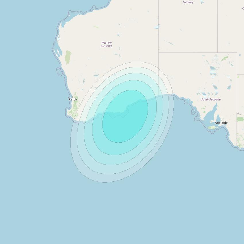 Inmarsat-4F2 at 143&deg; E downlink L-band F2S056 User Spot beam coverage map