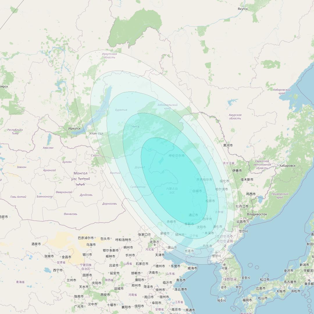Inmarsat-4F2 at 143&deg; E downlink L-band F2S066 User Spot beam coverage map