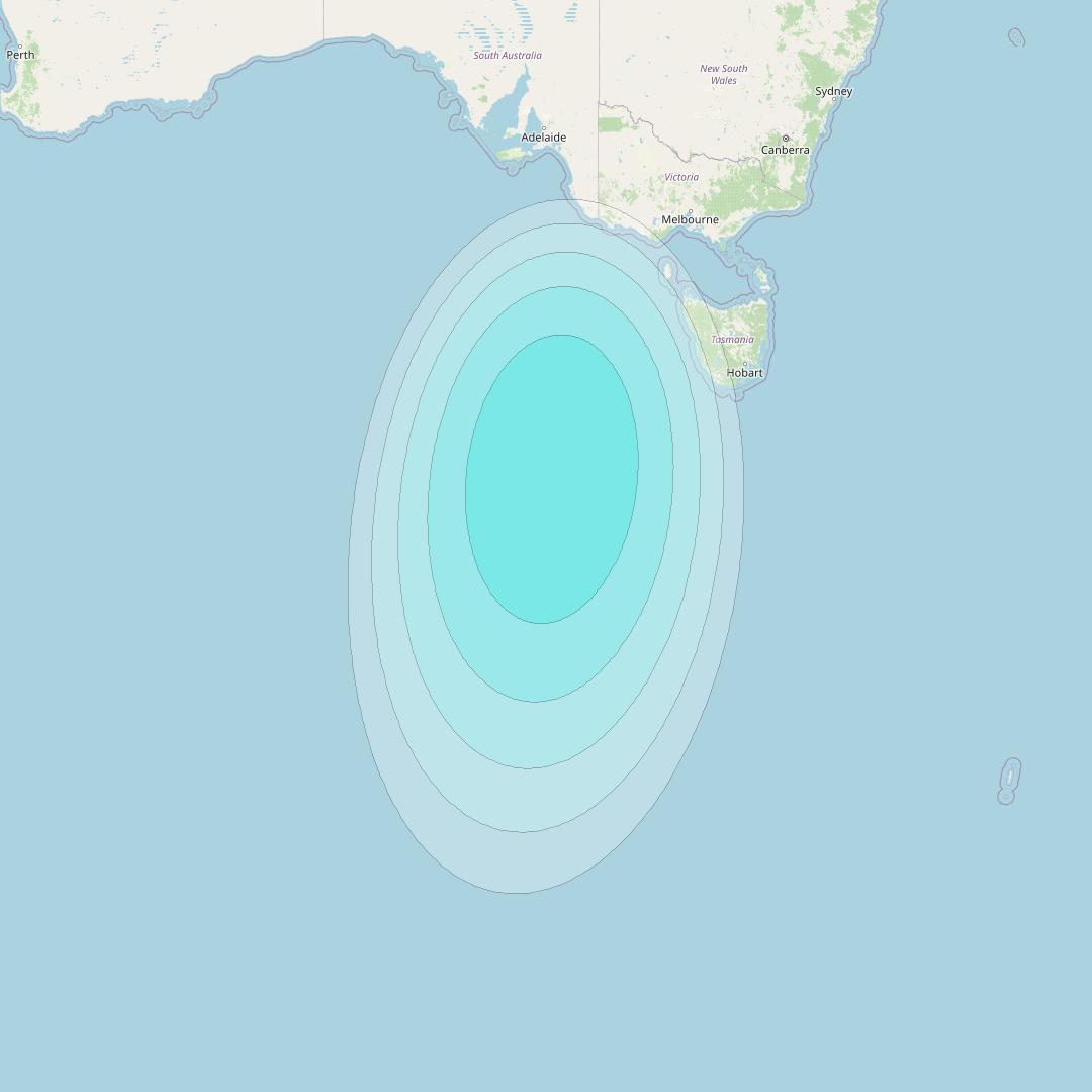 Inmarsat-4F2 at 143&deg; E downlink L-band F2S084 User Spot beam coverage map