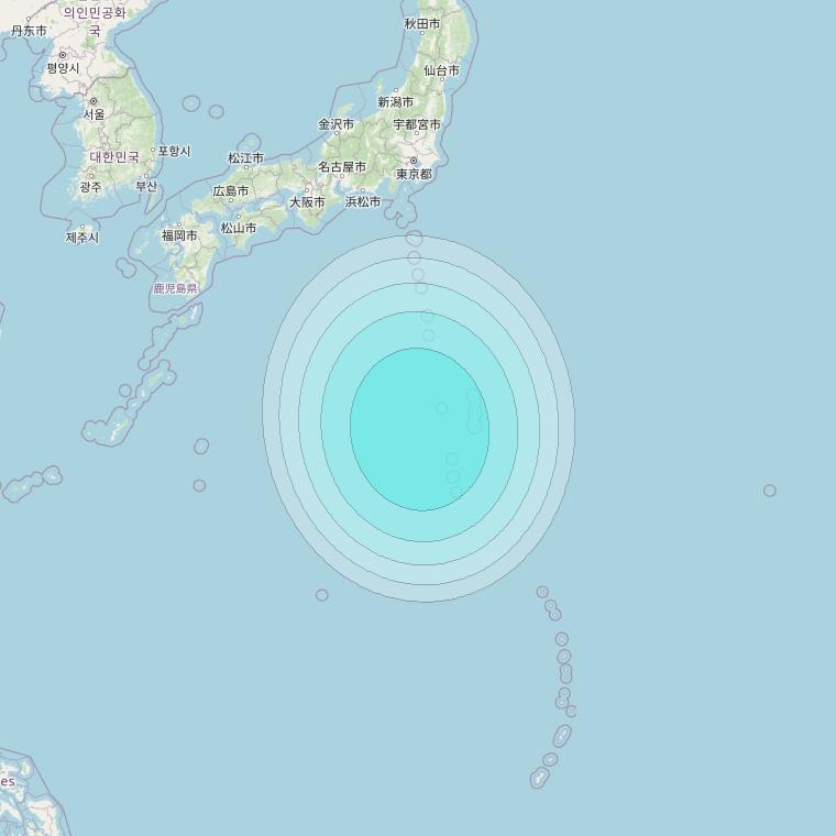 Inmarsat-4F2 at 143&deg; E downlink L-band F2S093 User Spot beam coverage map
