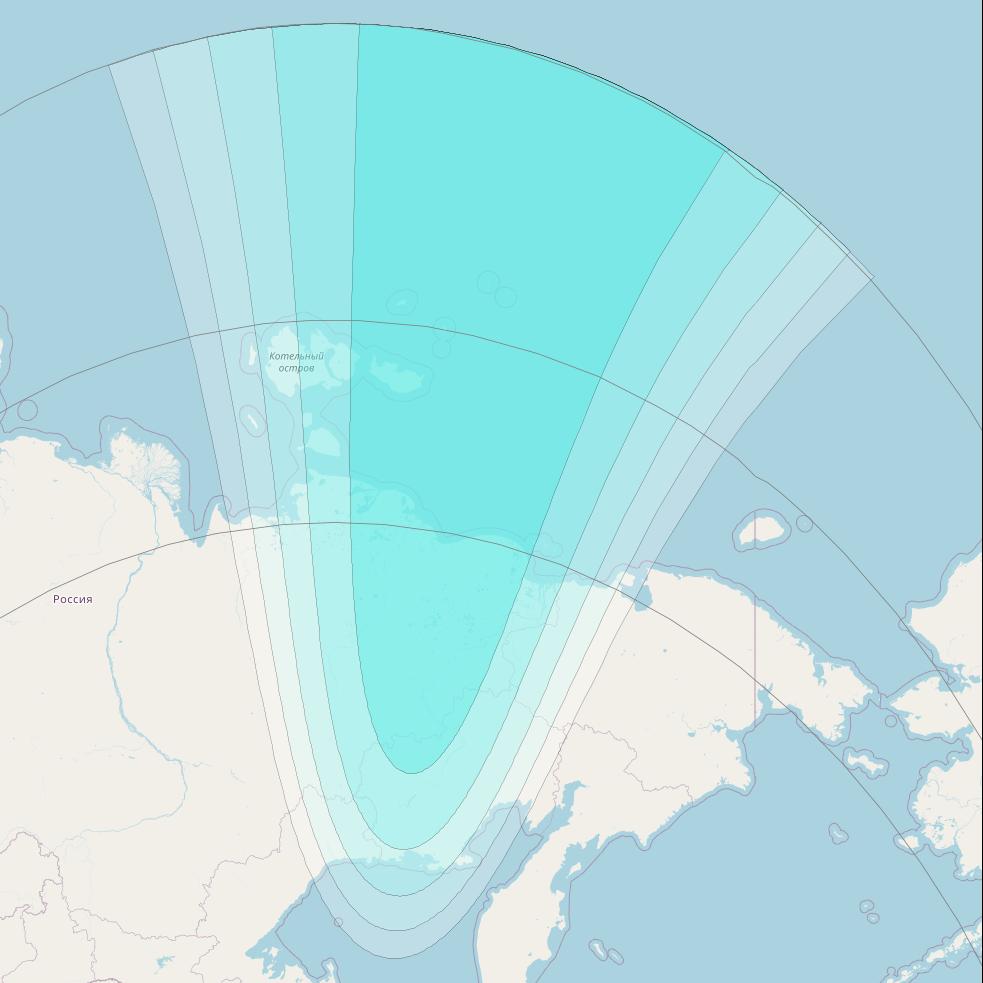 Inmarsat-4F2 at 143&deg; E downlink L-band F2S111 User Spot beam coverage map