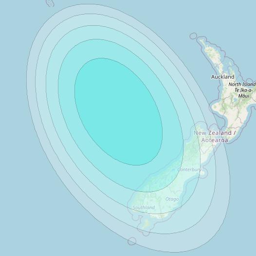 Inmarsat-4F2 at 143&deg; E downlink L-band F2S127 User Spot beam coverage map