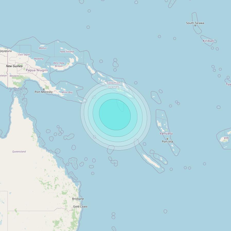 Inmarsat-4F2 at 143&deg; E downlink L-band F2S130 User Spot beam coverage map