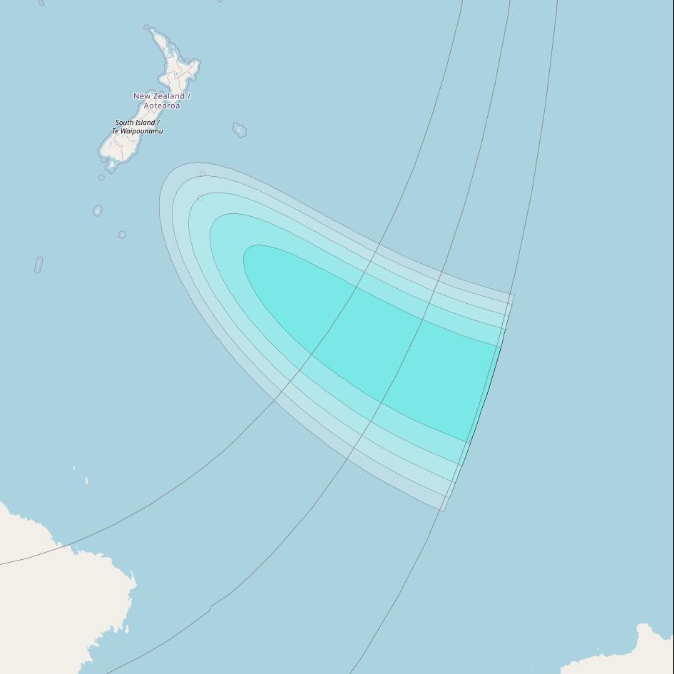 Inmarsat-4F2 at 143&deg; E downlink L-band F2S140 User Spot beam coverage map