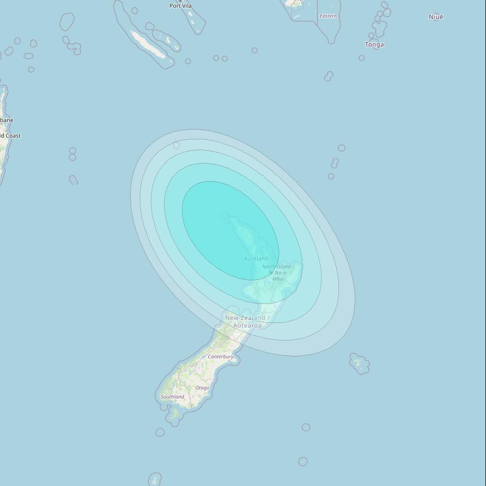 Inmarsat-4F2 at 143&deg; E downlink L-band F2S142 User Spot beam coverage map