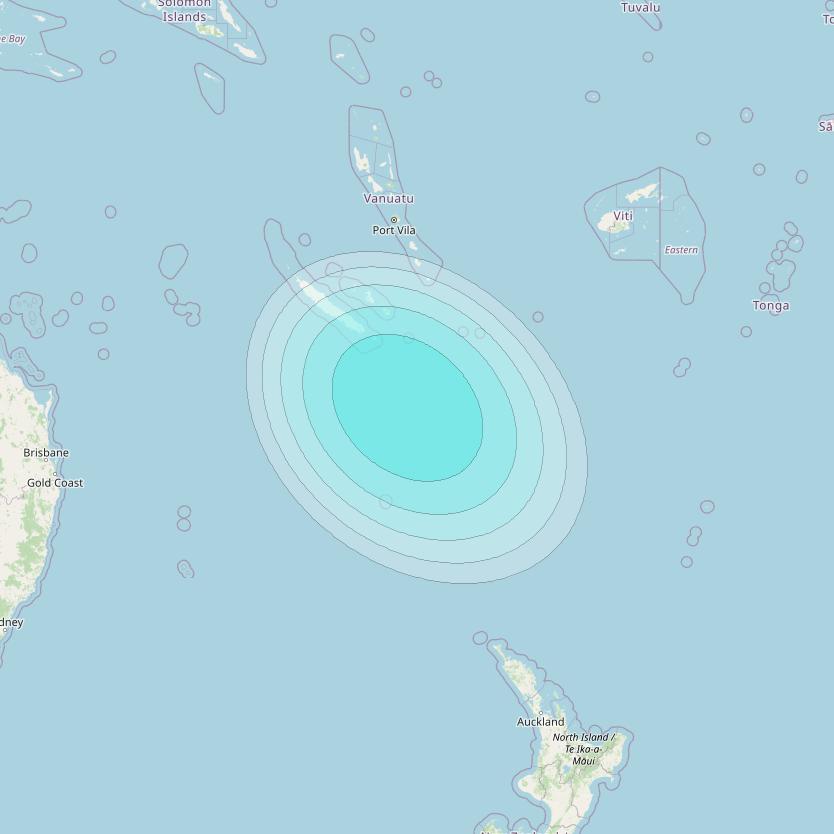 Inmarsat-4F2 at 143&deg; E downlink L-band F2S143 User Spot beam coverage map