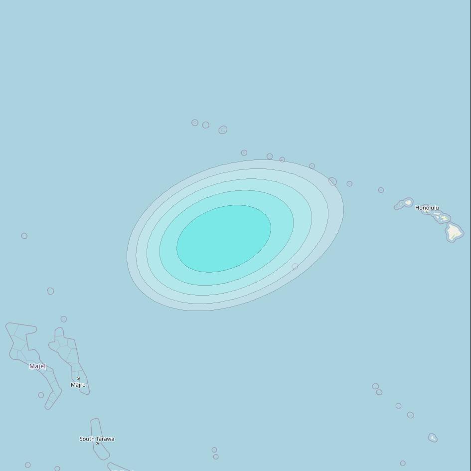 Inmarsat-4F2 at 143&deg; E downlink L-band F2S175 User Spot beam coverage map