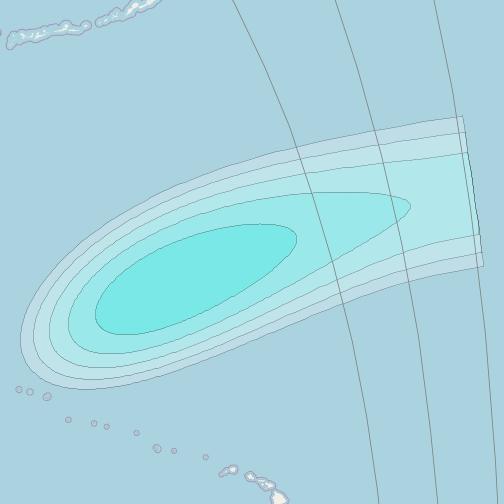 Inmarsat-4F2 at 143&deg; E downlink L-band F2S177 User Spot beam coverage map