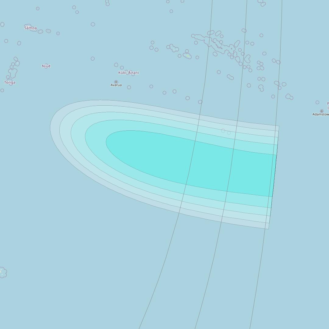 Inmarsat-4F2 at 143&deg; E downlink L-band F2S179 User Spot beam coverage map