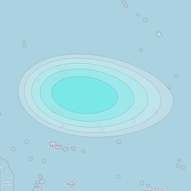 Inmarsat-4F2 at 143&deg; E downlink L-band F2S182 User Spot beam coverage map