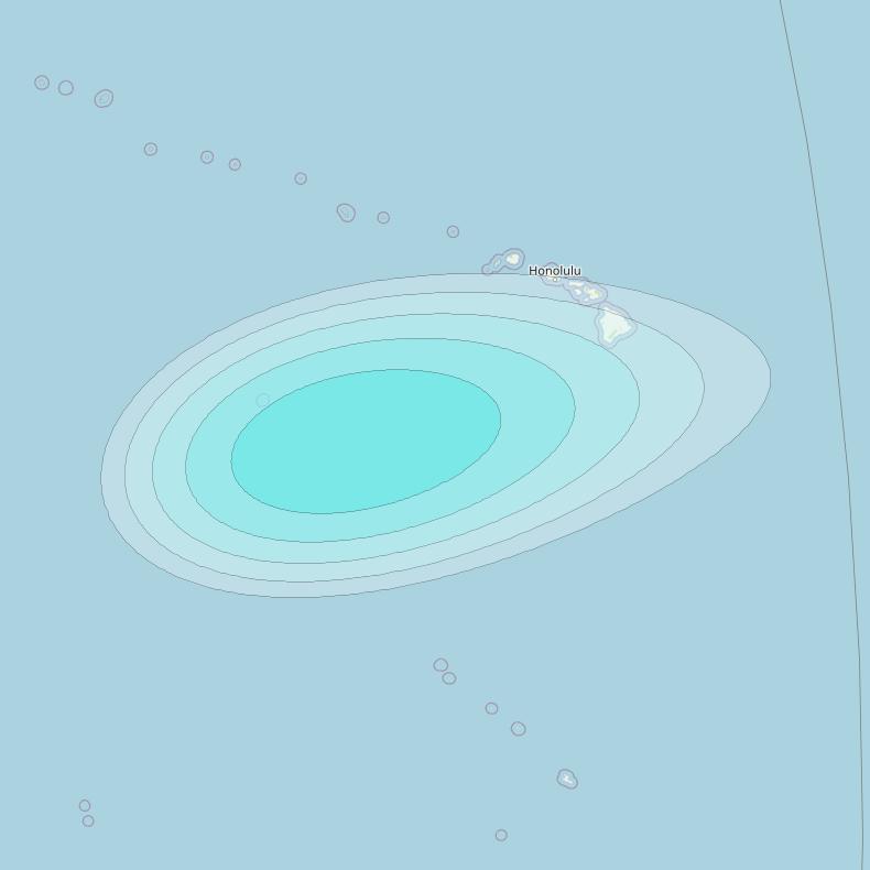 Inmarsat-4F2 at 143&deg; E downlink L-band F2S185 User Spot beam coverage map