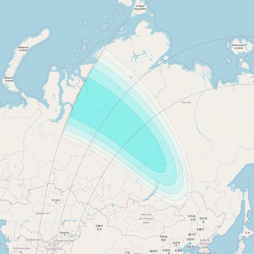 Inmarsat-4F1 at 143° E downlink L-band S067 User Spot beam coverage map