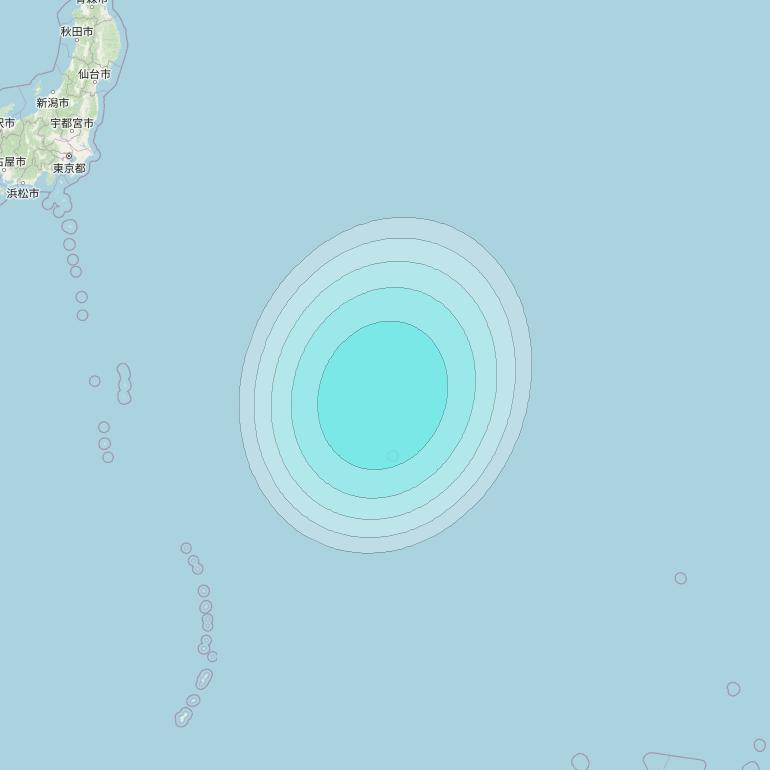 Inmarsat-4F1 at 143° E downlink L-band S122 User Spot beam coverage map