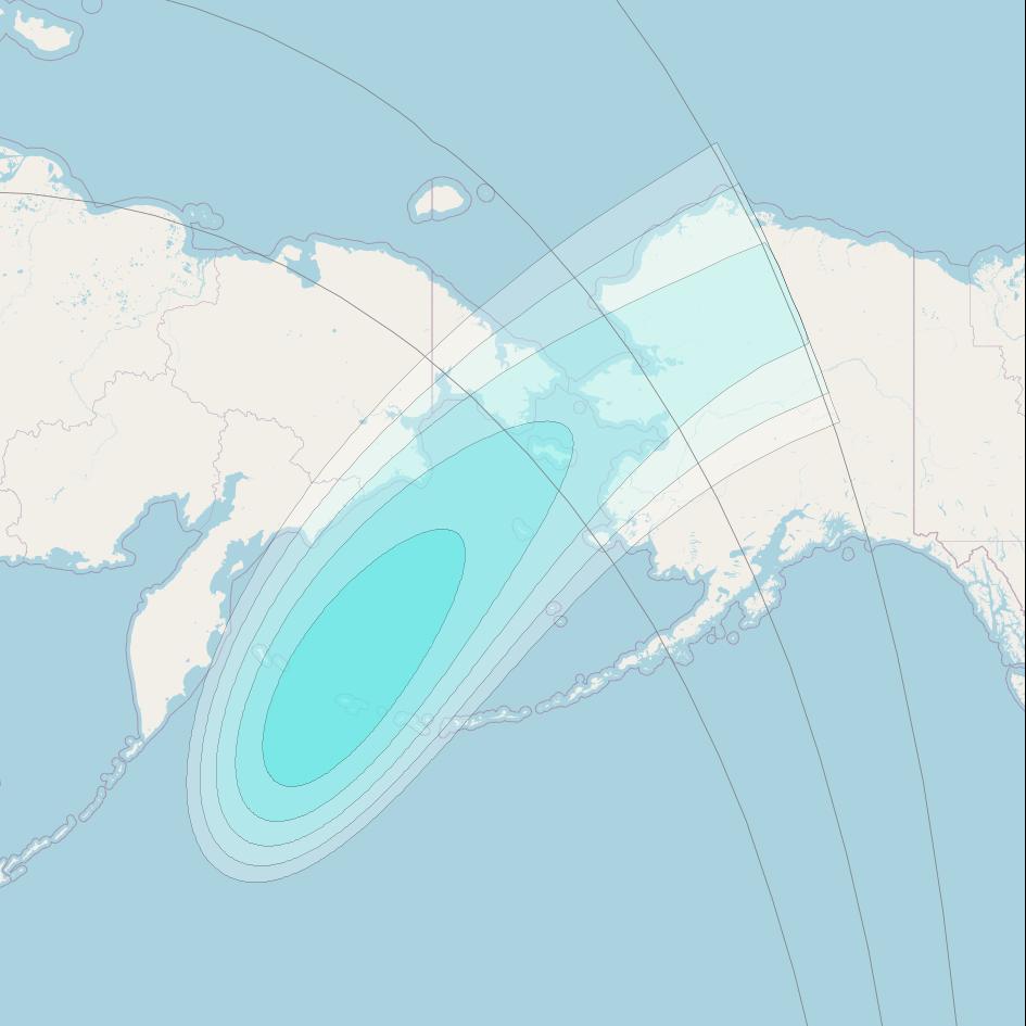 Inmarsat-4F1 at 143° E downlink L-band S138 User Spot beam coverage map