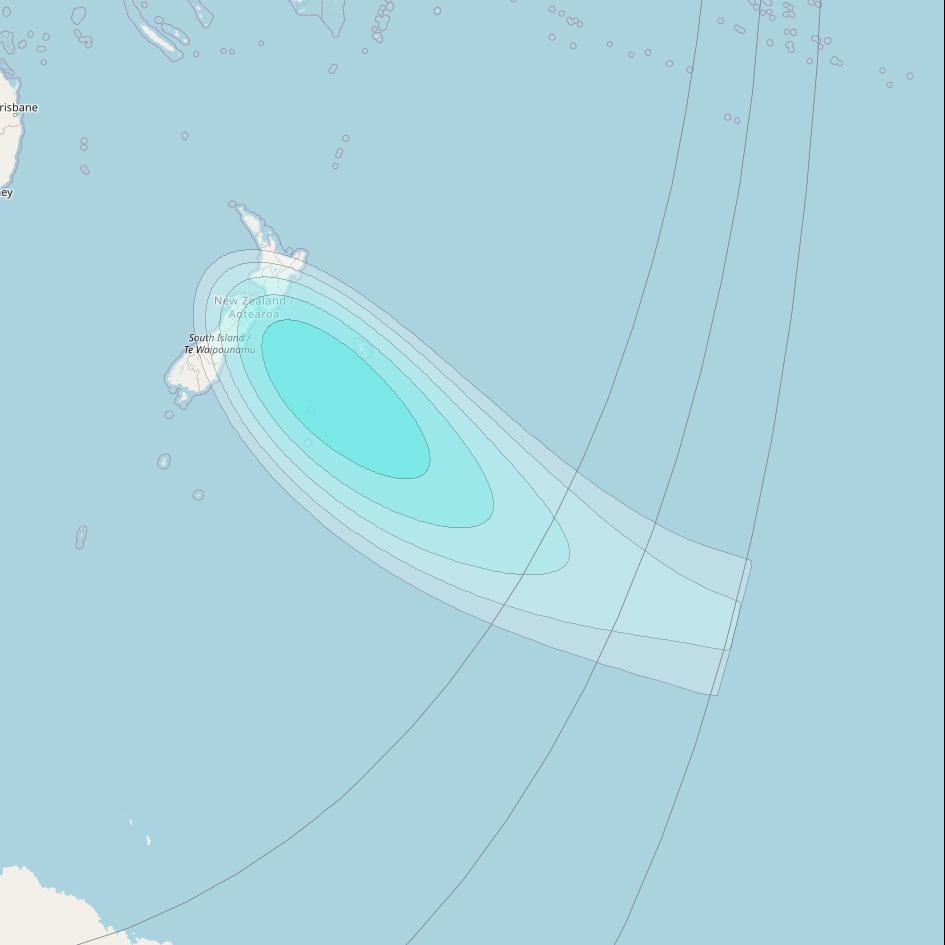 Inmarsat-4F1 at 143° E downlink L-band S141 User Spot beam coverage map