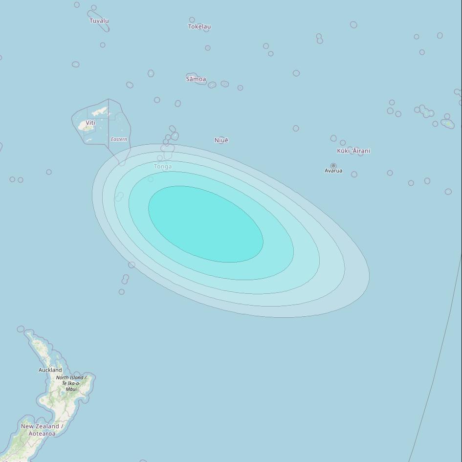 Inmarsat-4F1 at 143° E downlink L-band S169 User Spot beam coverage map