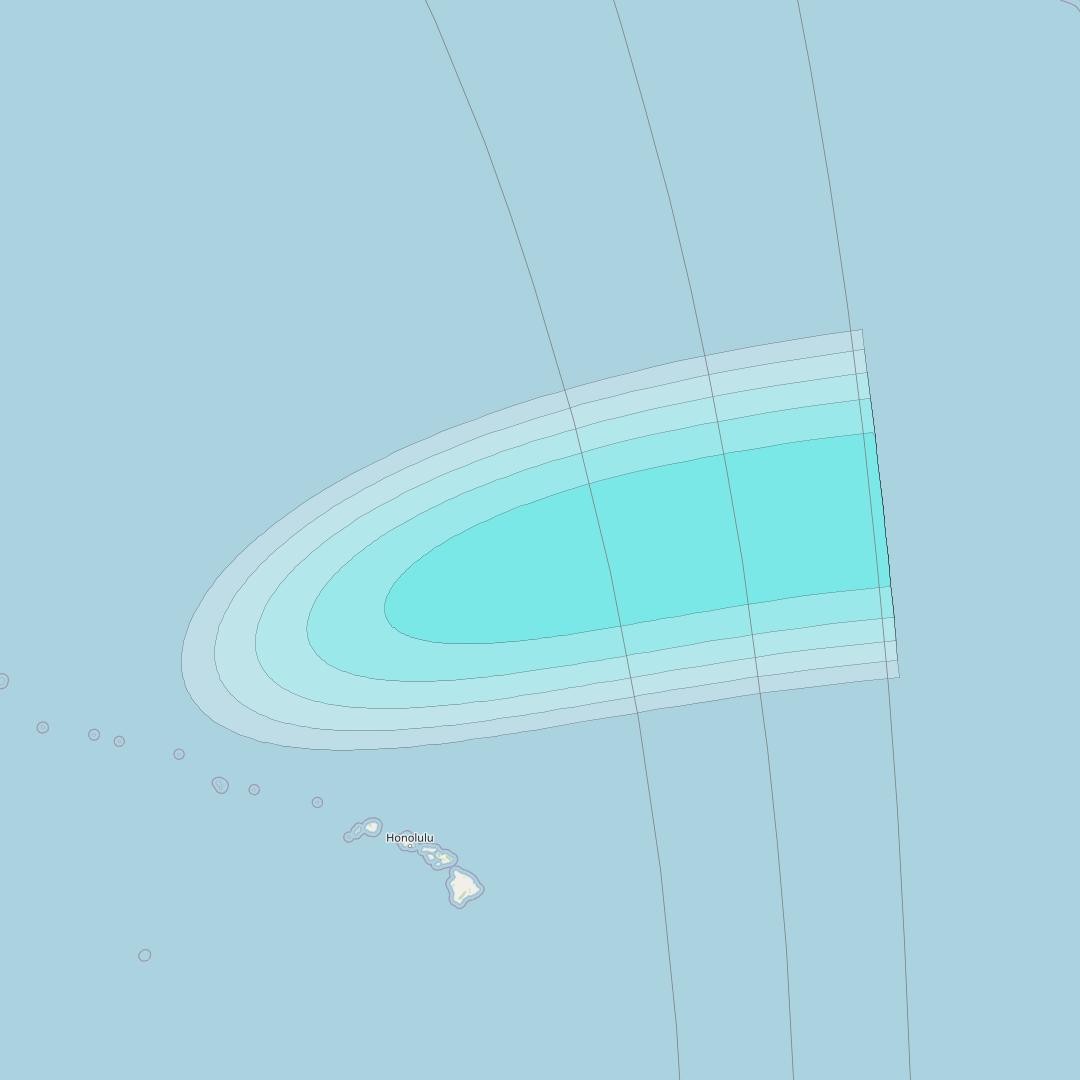 Inmarsat-4F1 at 143° E downlink L-band S187 User Spot beam coverage map