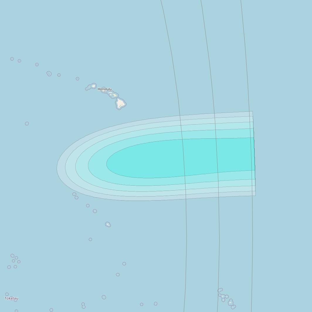 Inmarsat-4F1 at 143° E downlink L-band S192 User Spot beam coverage map