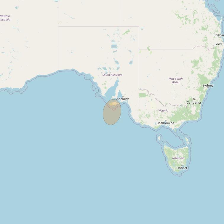 NBN-Co 1B at 145° E downlink Ka-band N043 Spot beam coverage map