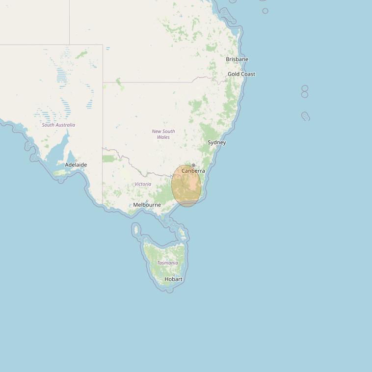 NBN-Co 1B at 145° E downlink Ka-band N048 Spot beam coverage map