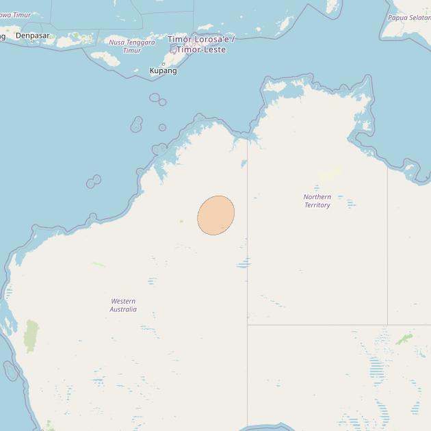 NBN-Co 1B at 145° E downlink Ka-band N059 Spot beam coverage map